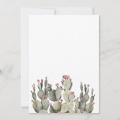 Het is een Baby shower van Cactus Peach Kaart (Achterkant)