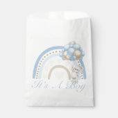 Het is een Baby shower van de Jongen Blue Pastel R Bedankzakje (Voorkant)