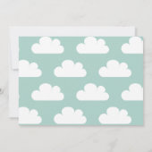 Het is een Baby shower van de Jongen Clothesline Kaart (Achterkant)