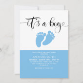 Het is een Baby shower van de Jongen Kaart (Voorkant)