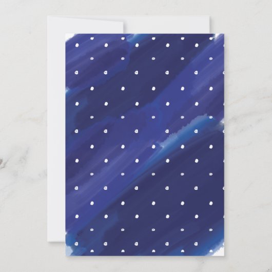 Het is een Baby shower van de Jongen Navy & Gold W Kaart (Achterkant)