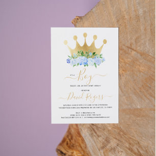 Het is een baby shower van de Jongen. Save The Date