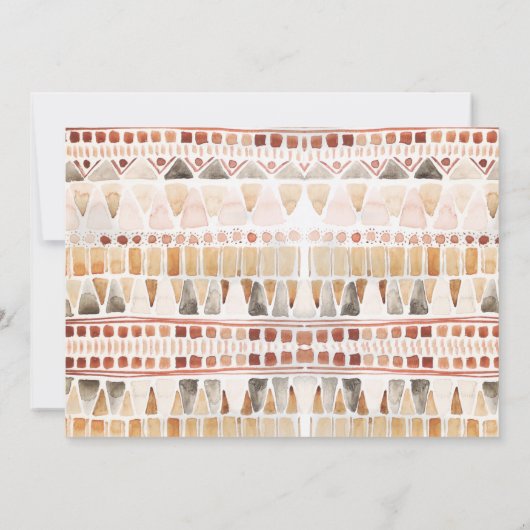 Het is een baby shower van de jongensstam oerwoud  kaart (Achterkant)