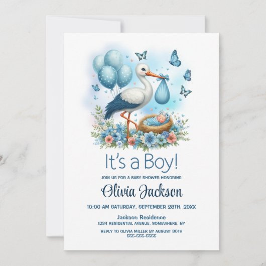 Het is een Baby shower van de padvinder. Kaart (Voorkant)