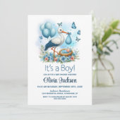 Het is een Baby shower van de padvinder. Kaart (Staand voorkant)