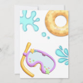 Het is een Baby shower van de Tropische Pool van d Kaart (Achterkant)