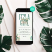 Het is een Baby shower van de Waterverf van de Sne Kaart