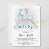 Het is een Baby shower van de Waterverf van een jo Kaart (Voorkant)