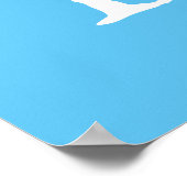 Het is een Baby shower van een Blue Typografie Poster (Hoek)