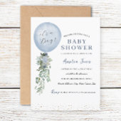 Het is een Baby shower van een Jongen Blauwe Ballo Kaart