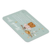 Het is een Baby shower van een jongen Dank je Magn Magneet (Rechterzijde)