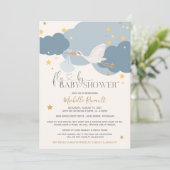 Het is een Baby shower van een jongen Kaart (Staand voorkant)