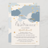 Het is een Baby shower van een jongen Kaart (Voorkant / Achterkant)