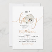 Het is een Baby shower van een jongen Pumpkin Rust Kaart (Voorkant)