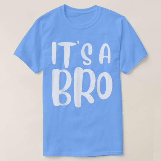 Het is een Baby shower van een jongen. T-shirt (Design voorkant)