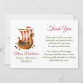 Het is een Baby shower van een jongen Viking Party Kaart (Voorkant)