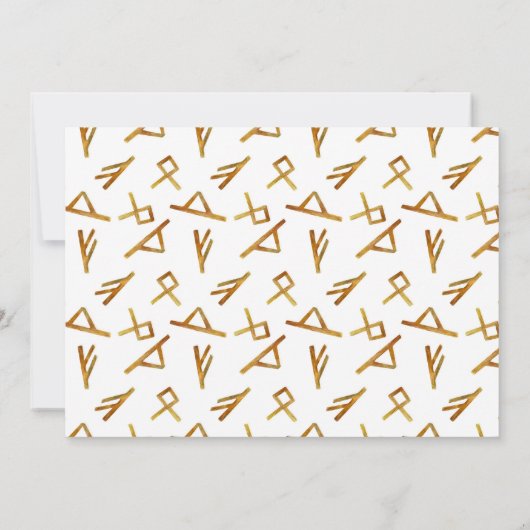 Het is een Baby shower van een jongen Viking Party Kaart (Achterkant)