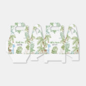 Het is een Baby shower van een jongensdinosaurus Bedankdoosjes (Uitgevouwen)