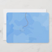 Het is een Baby shower van een jongenszeilboot Kaart (Achterkant)