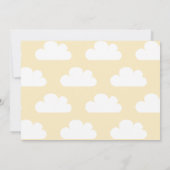 Het is een Baby shower van een meisjeskleding Kaart (Achterkant)