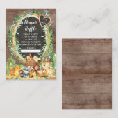 Het is een Baby shower van een paddestoel. Informatiekaartje (Voorkant / Achterkant)