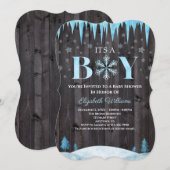 Het is een Baby shower van een paddestoel Kaart (Voorkant / Achterkant)