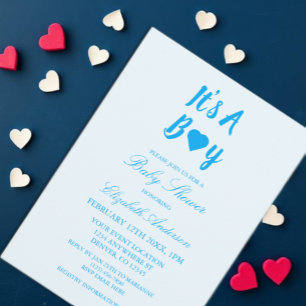 Het is een Baby shower van het Jongerenhart Kaart