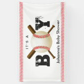 Het is een Baby shower van het Sportsport van het  Spandoek (Verticaal)