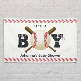 Het is een Baby shower van het Sportsport van het  Spandoek