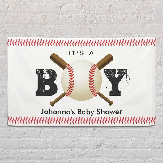 Het is een Baby shower van het Sportsport van het  Spandoek