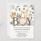 Het is een Baby shower van padlanddieren Kaart (Voorkant)