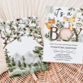 Het is een Baby shower van padlanddieren Kaart