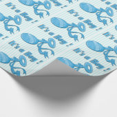 Het is een Baby shower van Rattle Wrapping Paper Cadeaupapier (Hoek)