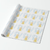 Het is een Baby shower van Teddy Bear. Cadeaupapier (Uitgerold)