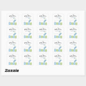 Het is een Baby shower. Vierkante Sticker (Vel)