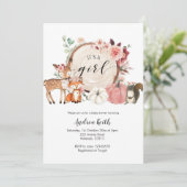 het is een baby shower voor damesbossen . kaart (Staand voorkant)