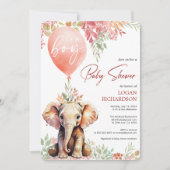 Het is een baby shower voor herfstballonnen van ee kaart (Voorkant)