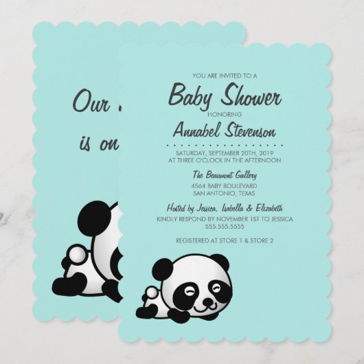 Het is een Baby shower voor jongens | Sweet Happy  Kaart (Voorkant / Achterkant)