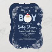 Het is een Baby shower voor Kerstmis. Kaart (Voorkant / Achterkant)