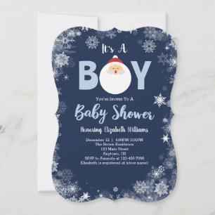 Het is een Baby shower voor Kerstmis. Kaart