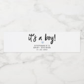 Het is een Baby shower. Waterfles Etiket (Enkel label)