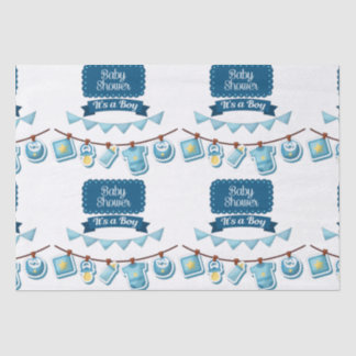 Het is een Baby shower-weefselpapier voor jongen Tissuepapier