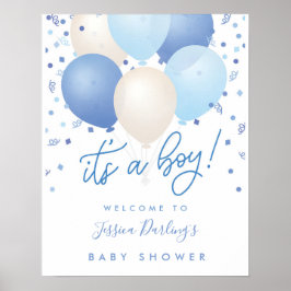 Het is een Baby shower-welkomstPoster. Poster