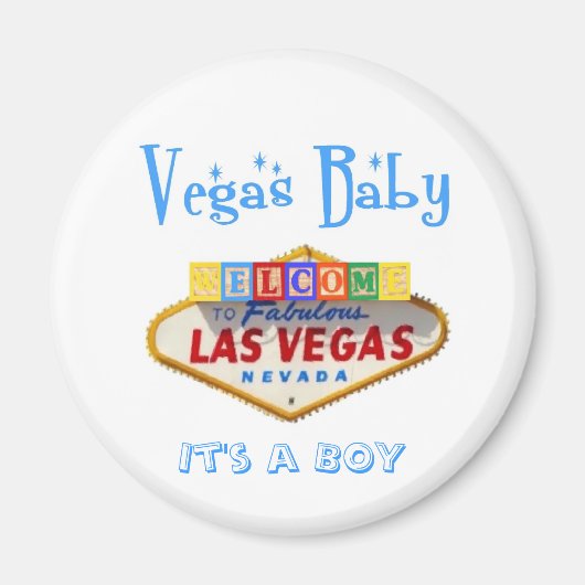 Het is een Baby van BOY Vegas. Magneet (Voorkant)