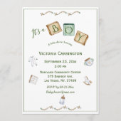 Het is een Baby van de Waterverf van de Jongen Rus Kaart (Voorkant)