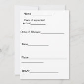 Het is een babydouche-uitnodiging voor een jongen kaart (Achterkant)