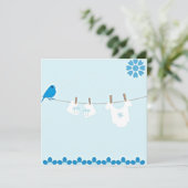 Het is een babydoucheuitnodiging. kaart (Staand voorkant)