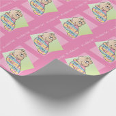 Het is een babymeisje. cadeaupapier (Hoek)