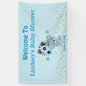 Het is een Banner van een Beer-jongen-blauw (Verticaal)