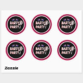 Het is een Barty Party Ronde Sticker (Vel)